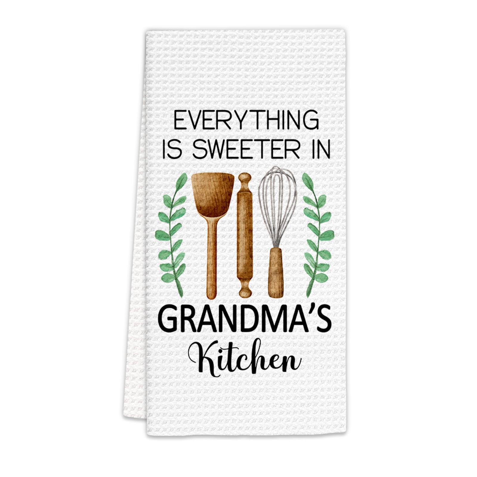 Grandma Gifts from Grandkids Kitchen Towels Gifts for Grandma Decorative Dish...