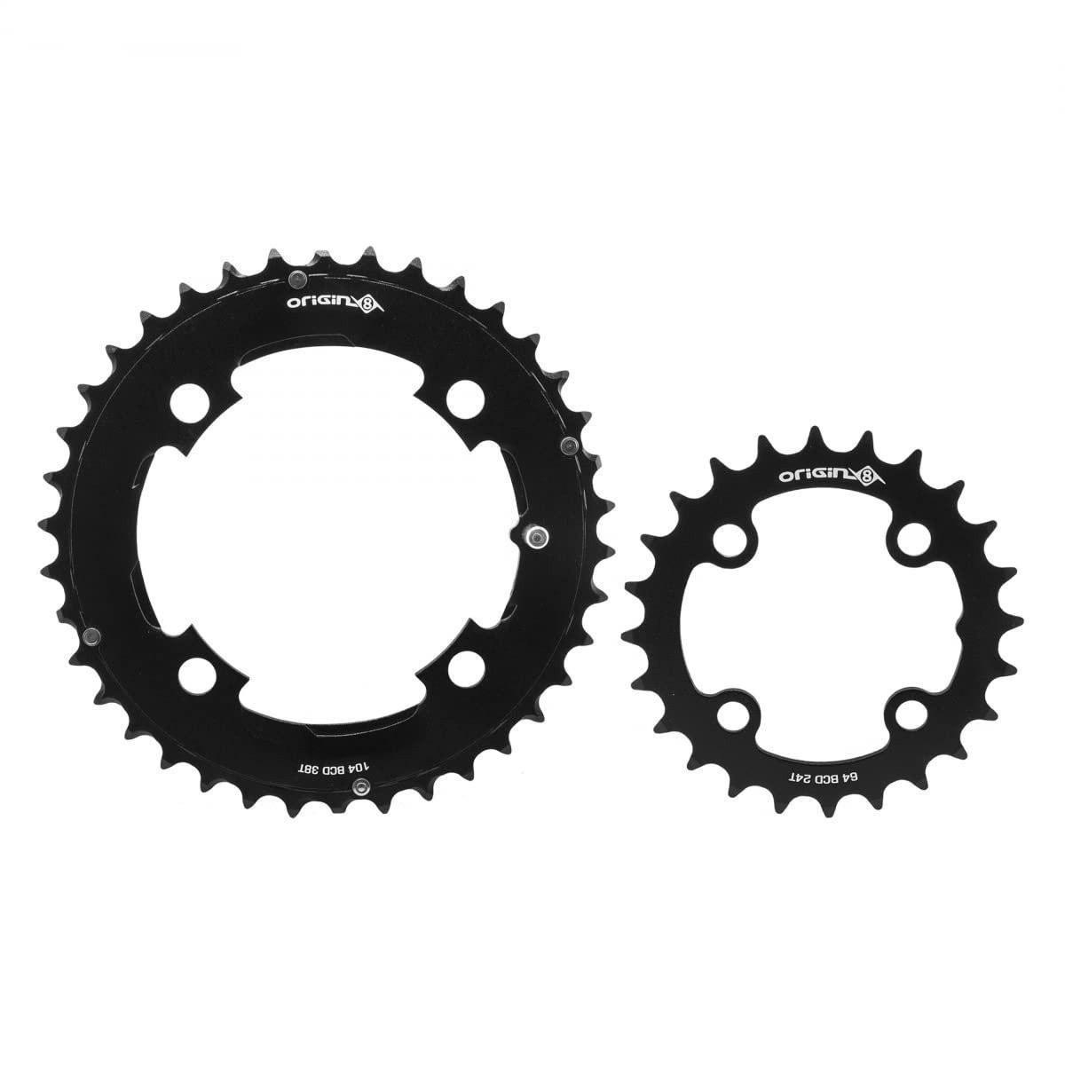 Origin8 Thruster 64/104mm BCD Chainring Set, 24/38T AL2014