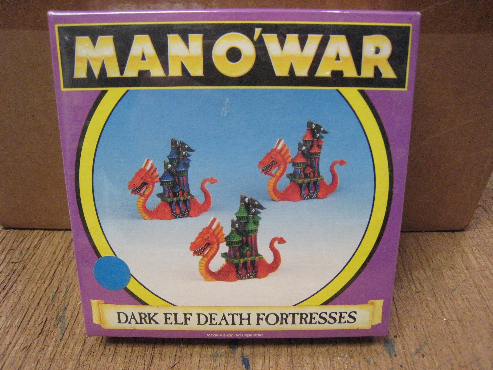 Man O War Dark Elf Death Fortresses OOP Sealed New old stock Warhammer metal SLR