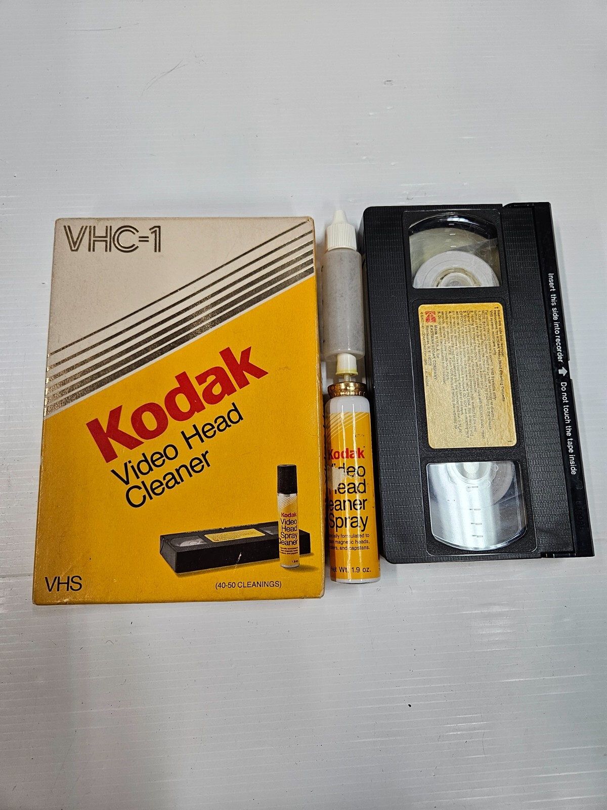 Kodak VHC-1 Video Head Cleaner Preowned Original Box With bottles - original!