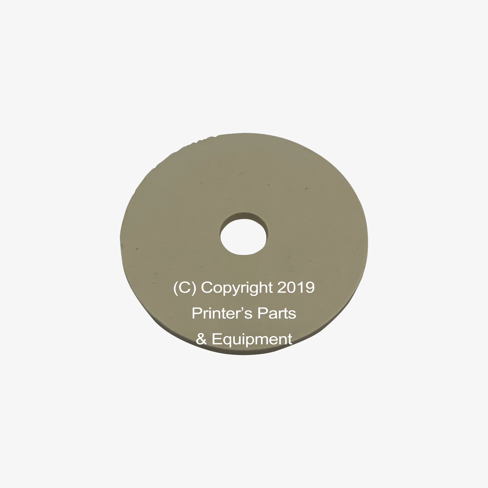 Flat Rubber Disc for Heidelberg 1 1/4 x 1/4 x 1/16 – 31.8 x 6.4 x 1.6mm Qty 50
