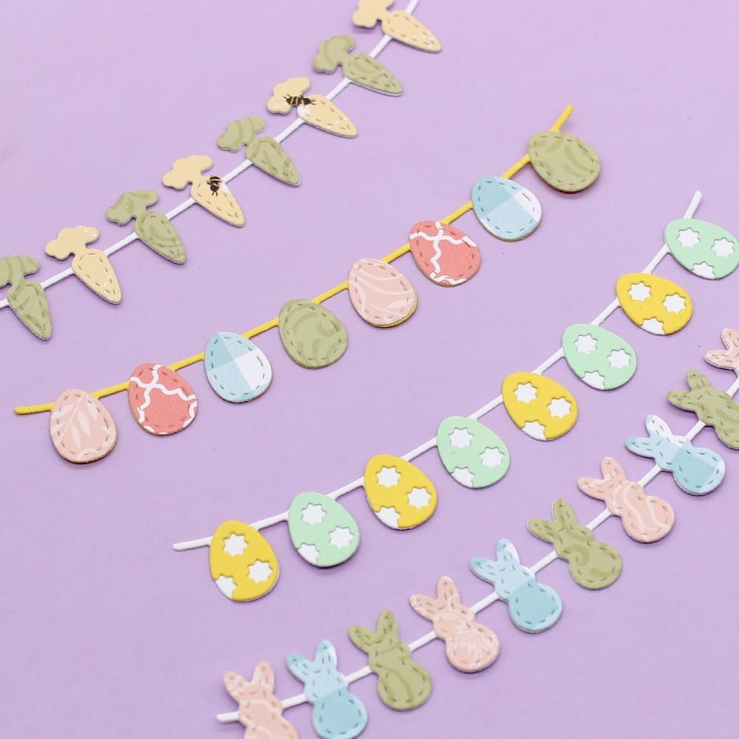 KSCRAFT Easter Garlands Metal Cutting Dies Stencils for DIY Scrapbooking Deco...