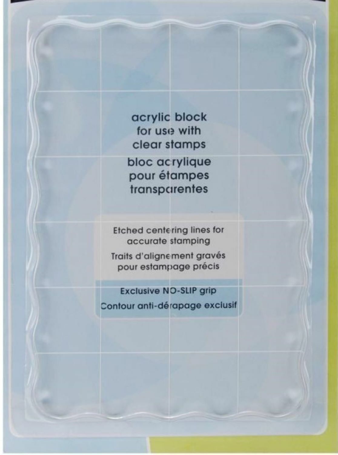 LARGE CLEAR ACRYLIC BLOCK INKADINKADO Stamping Card Making