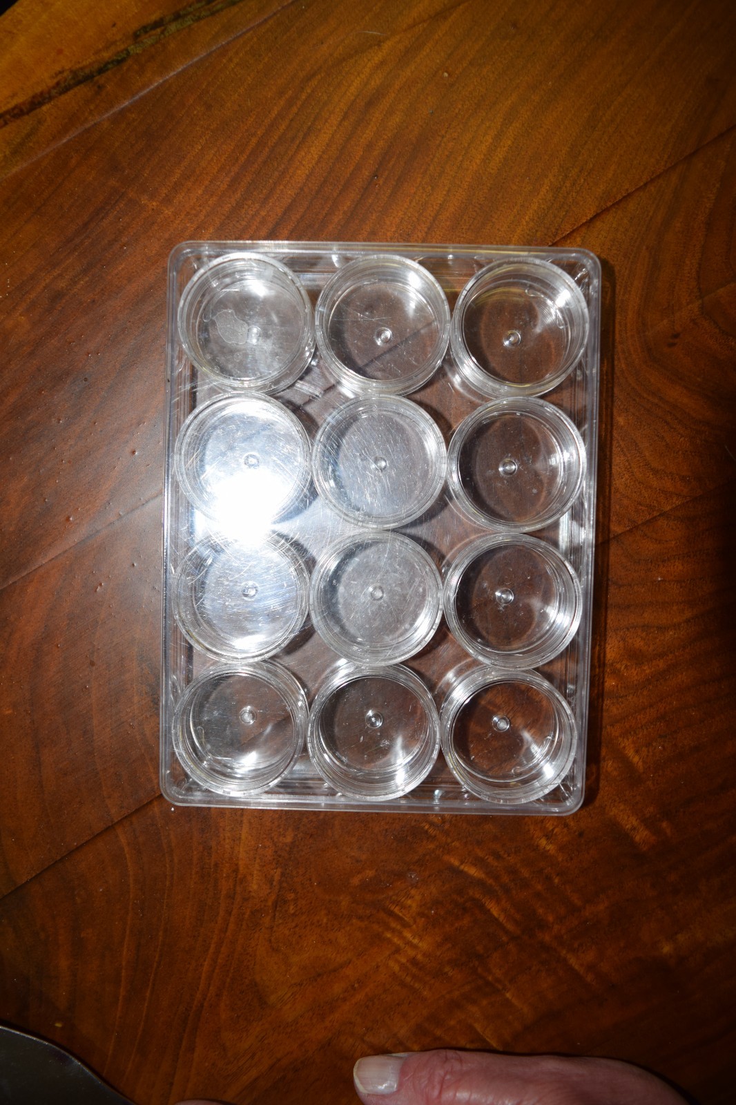 12 Plastic Containers Beads Storage Organizer Jars
