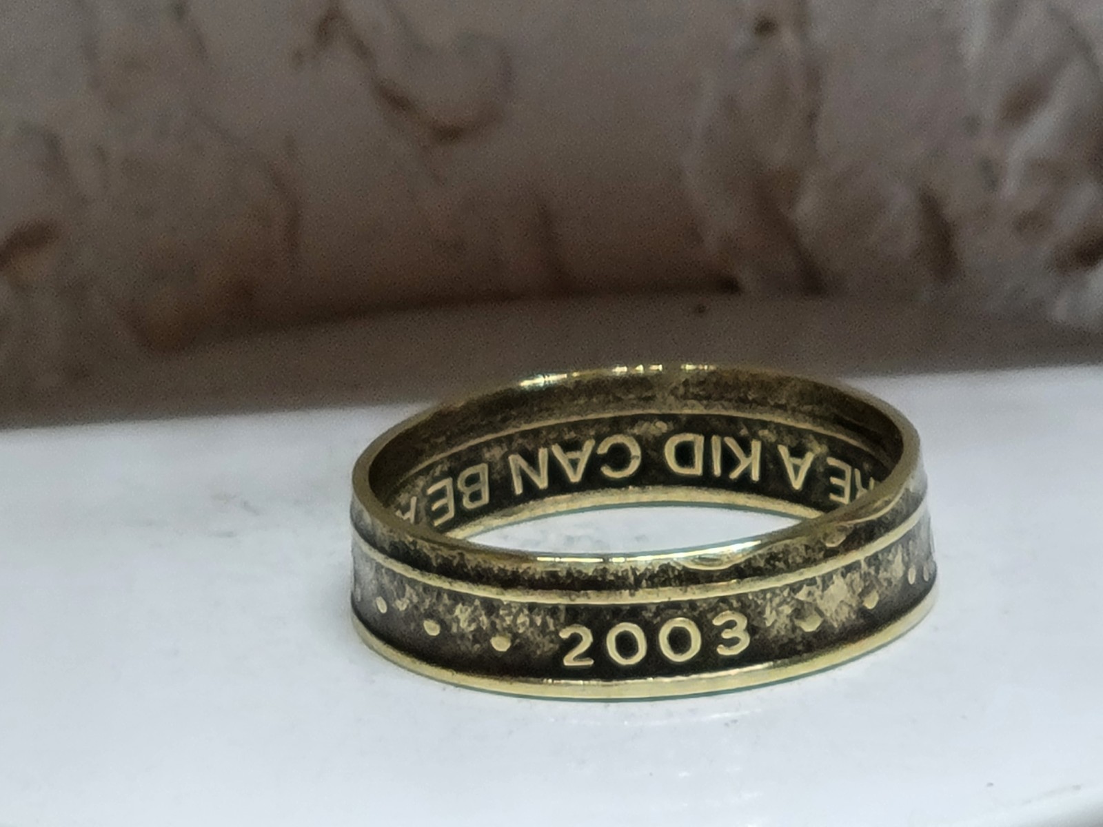 CHUCK e CHEESE - 2003 - Size 12 Token Coin Ring