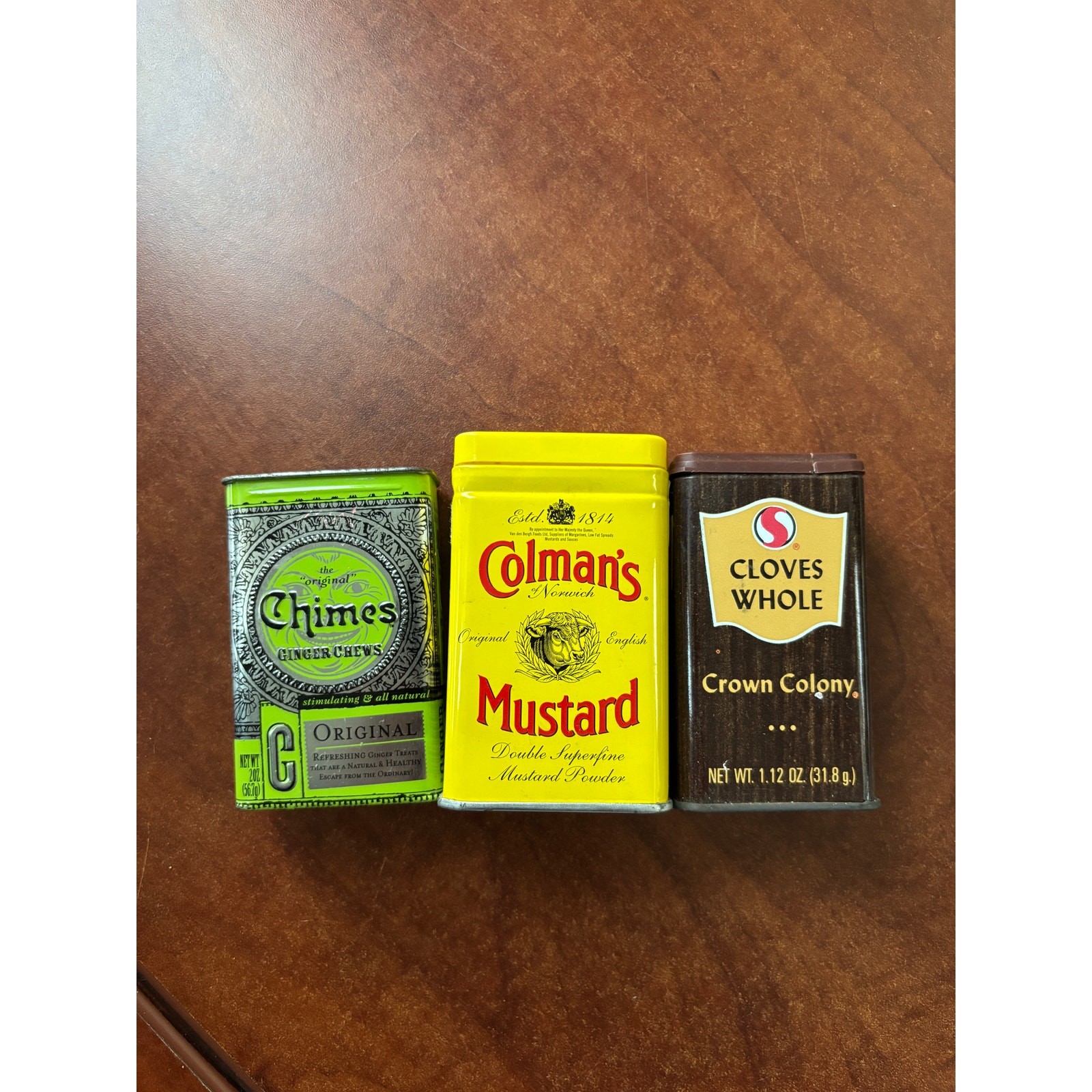 Collectible Tin metal container bundle