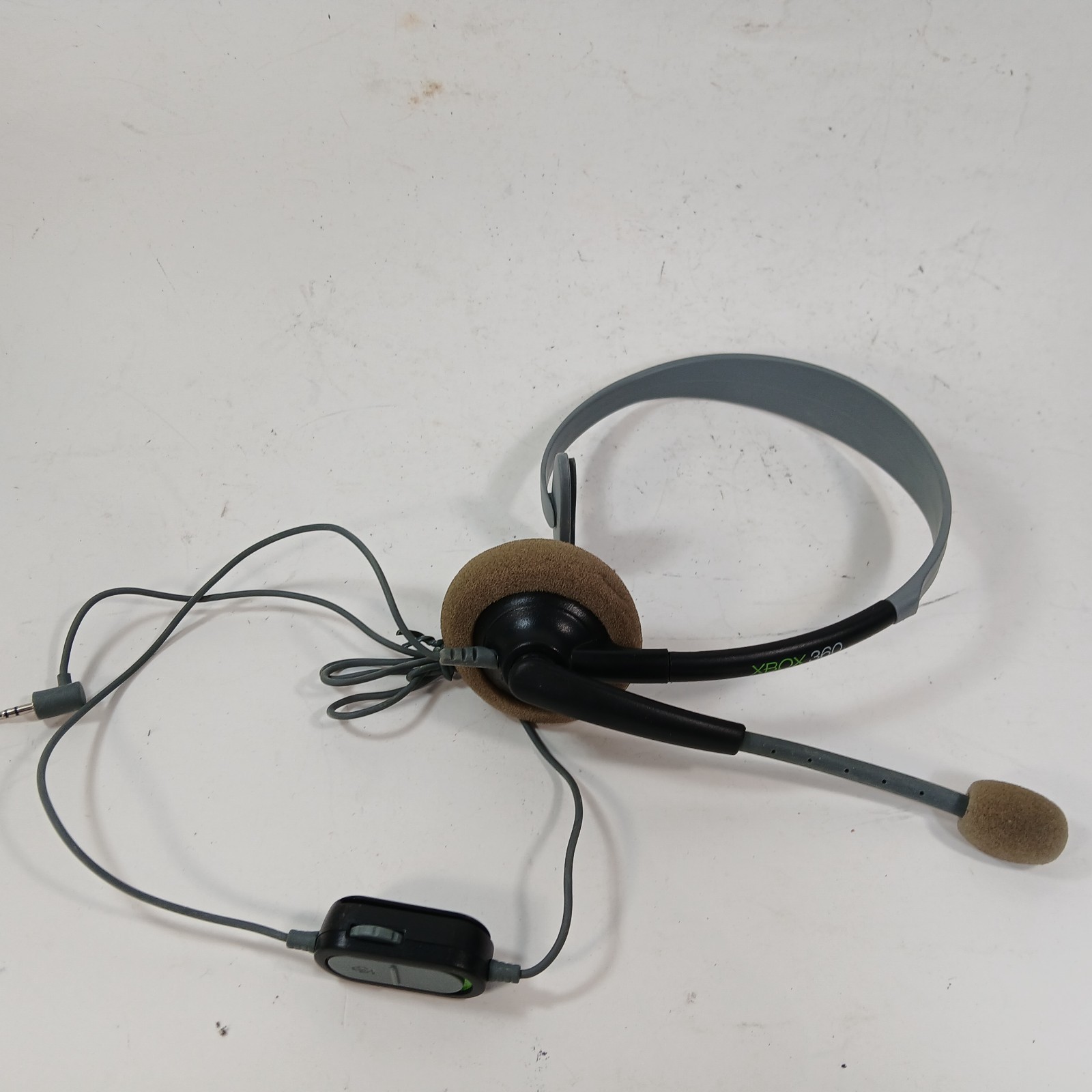 Microsoft XBOX 360 Live Headset White & Gray Headband Wired