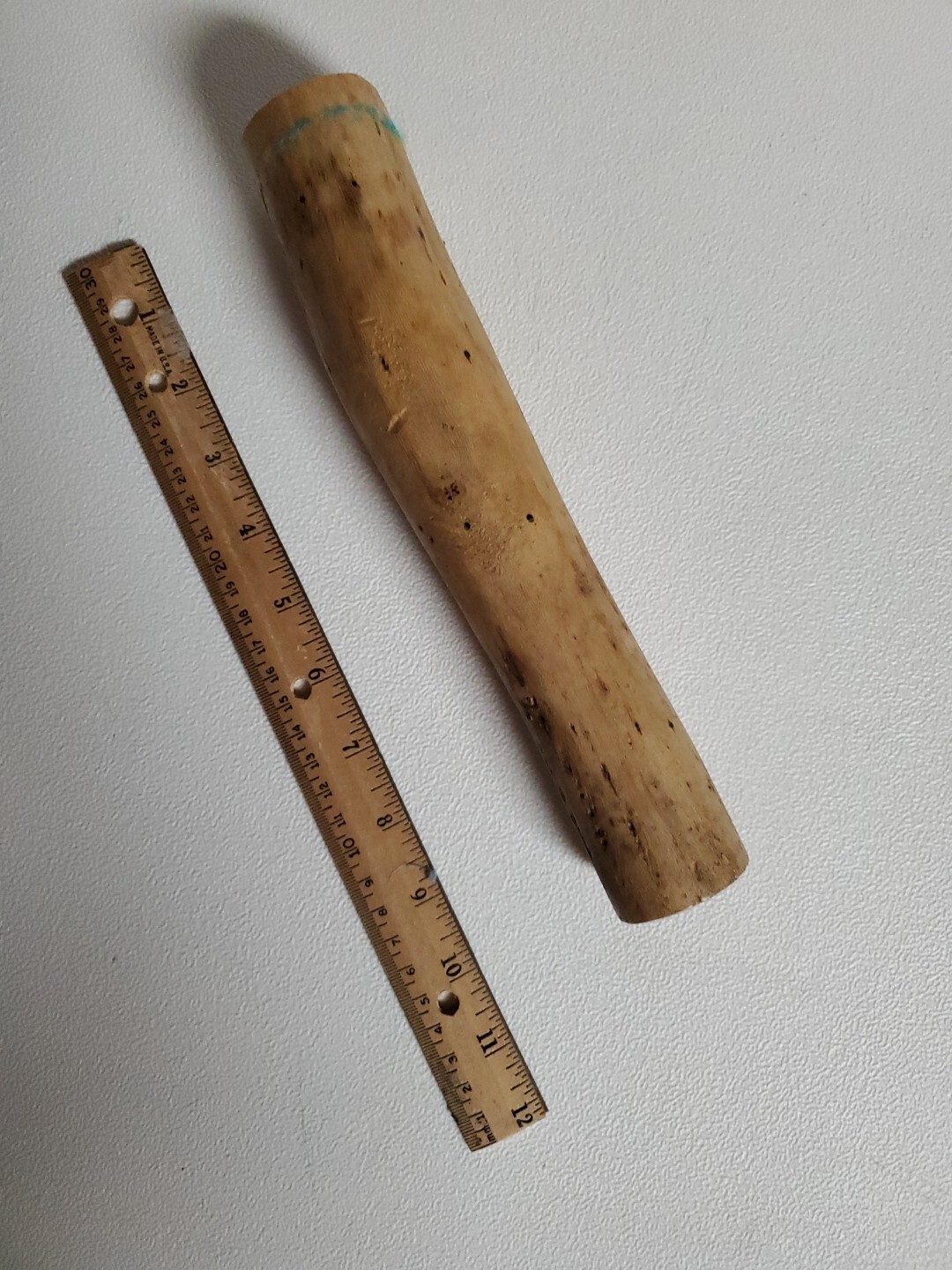 Rain Stick Rain Maker Length 10 Inch Wood Sound is Good Remains of Ribbon Debris