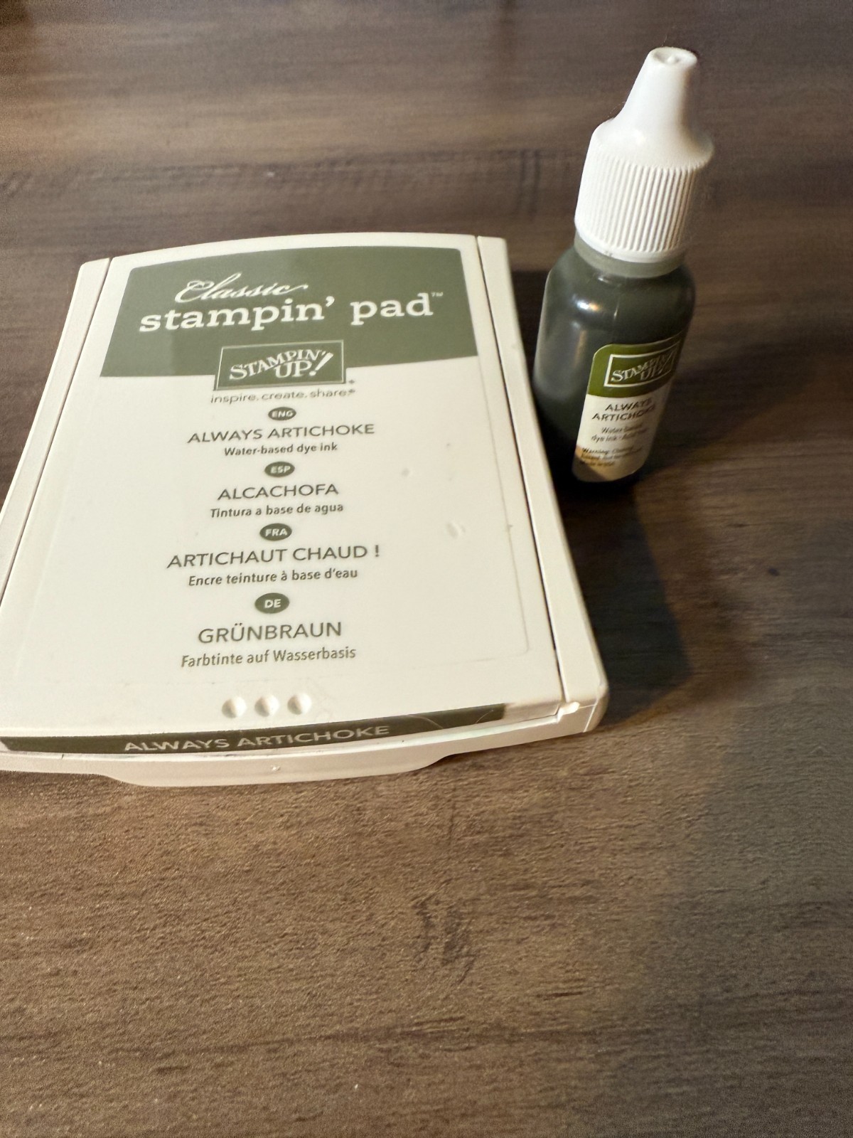 Stampin Up Classic Ink Refill & Pad ~ Always Artichoke