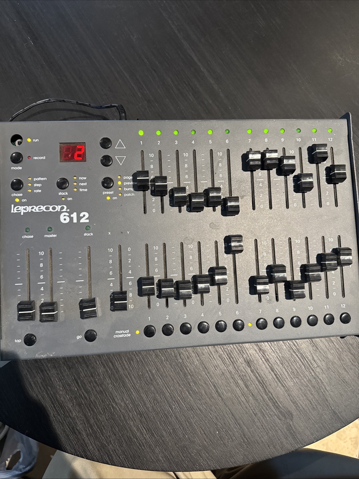 Leprecon 612 LP-612 Microplex DMX 12-Channel Lighting Console Controller (B4153)
