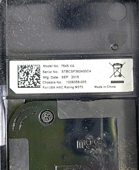 PSION Omni X110 7545 XA Barcode Scanner SEE NOTES