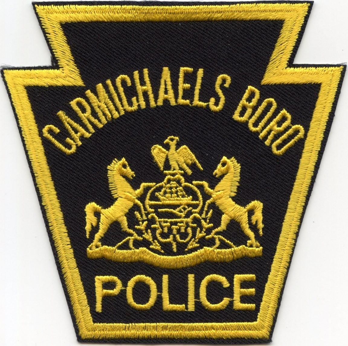 CARMICHAELS BORO CALIFORNIA POLICE PATCH