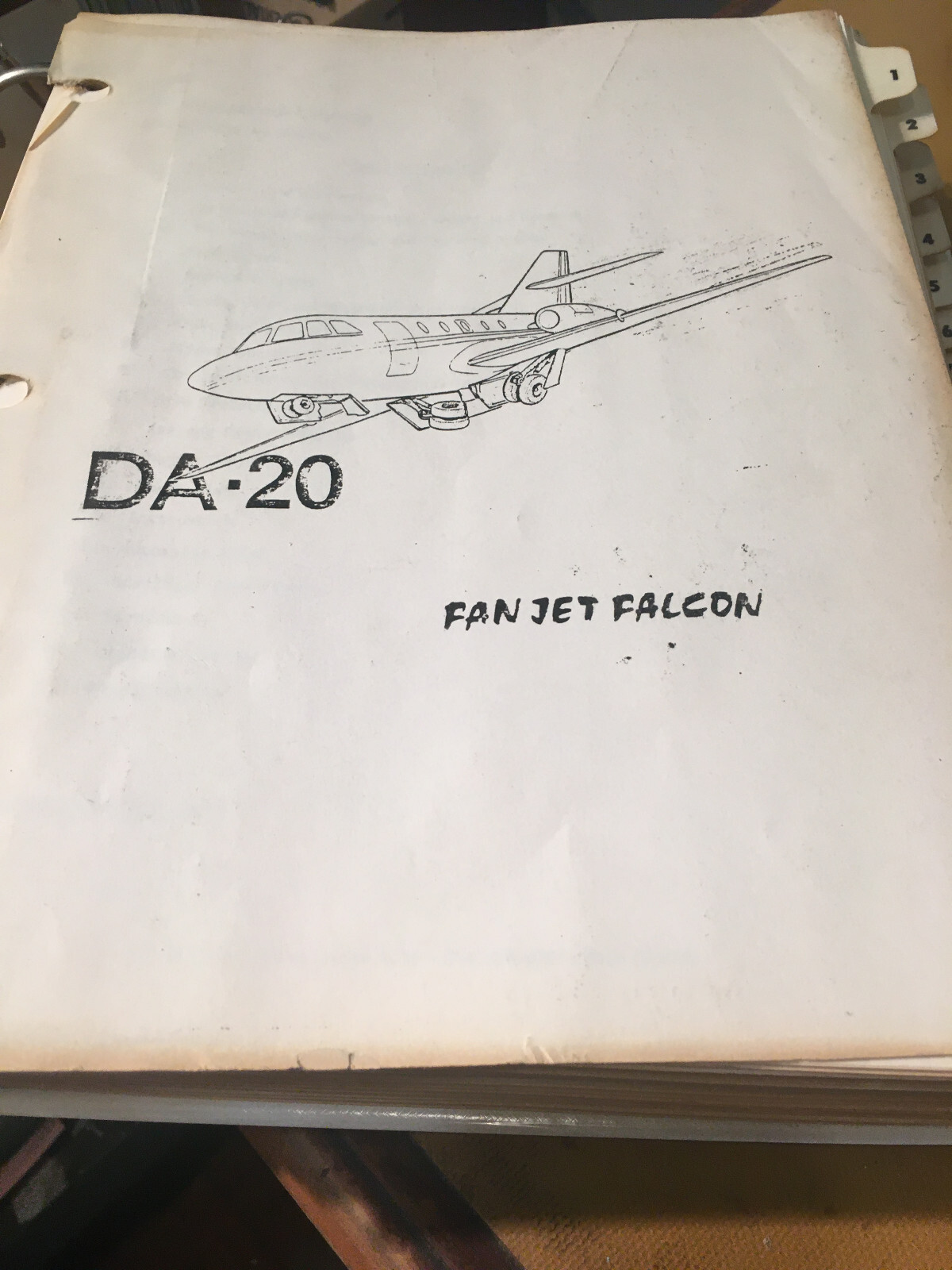 Falcon Fan Jet, Falcon DA-20 Pilot Ground Training Manual