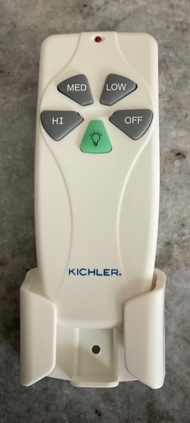 Kichler 337001WH Fan Ceiling Universal Remote Control with Cradle New