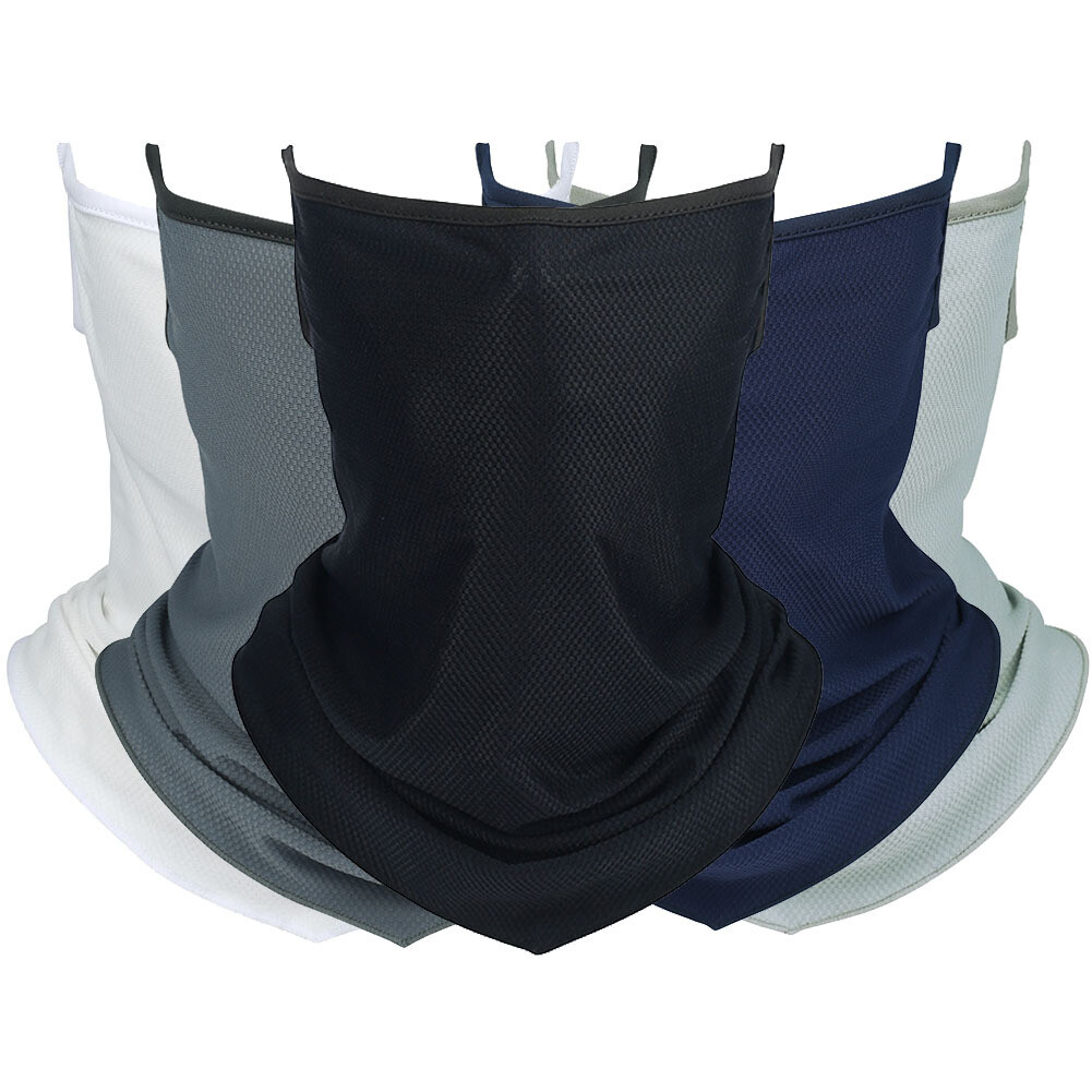 Face Mask Sun Shield Neck Gaiter Tube Breathable Neckerchief Bandana Scarf Cover