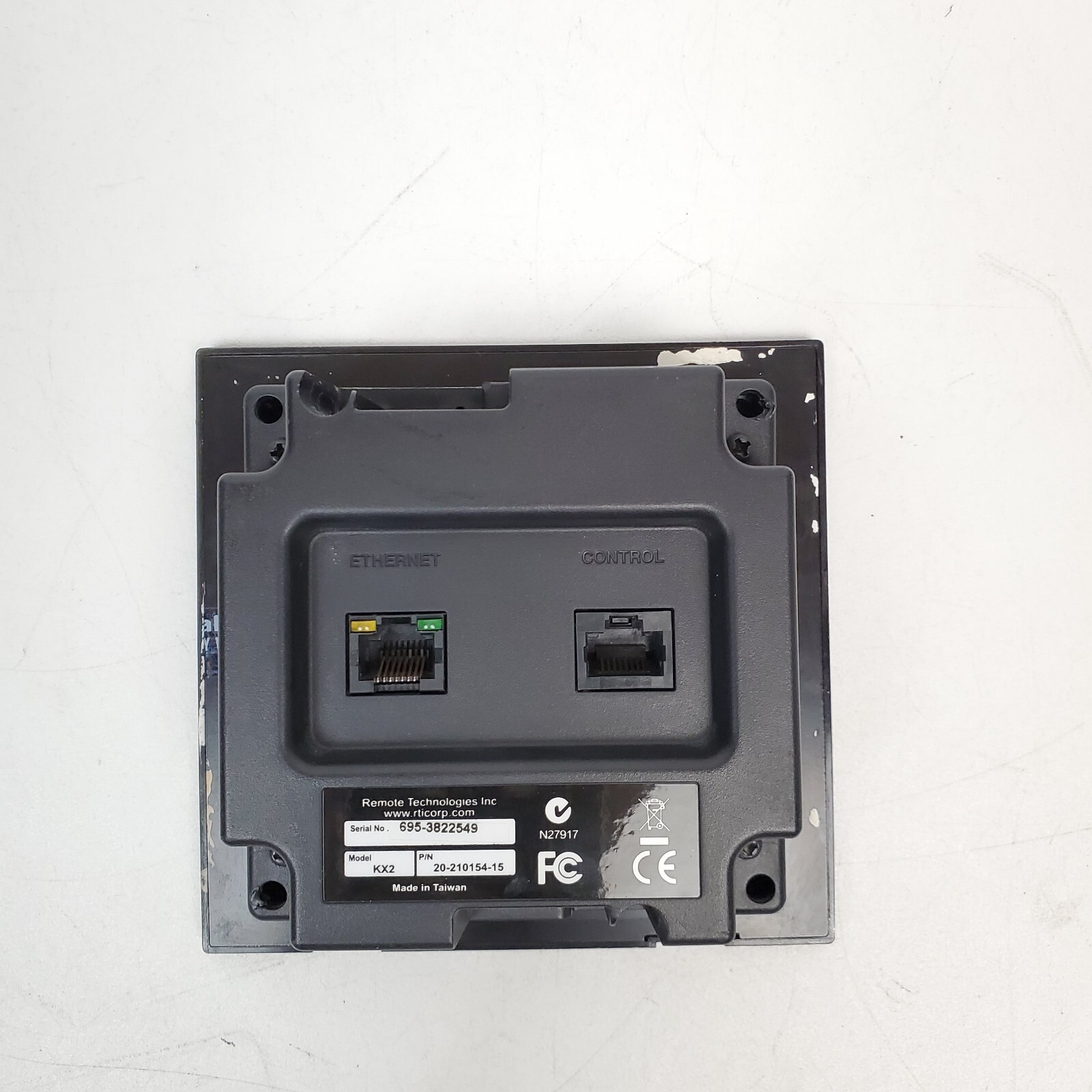 RTI KX2 KX-2 Advanced In-Wall Touchpanel Keypad Control System