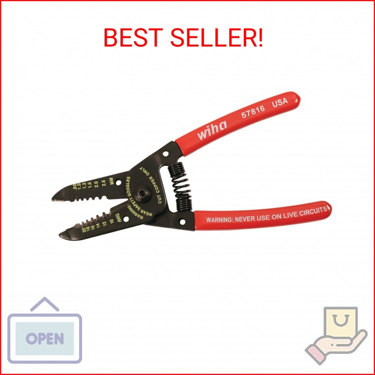 Wiha 57816 Classic Grip Wire Strippers/Cutters 6.0"