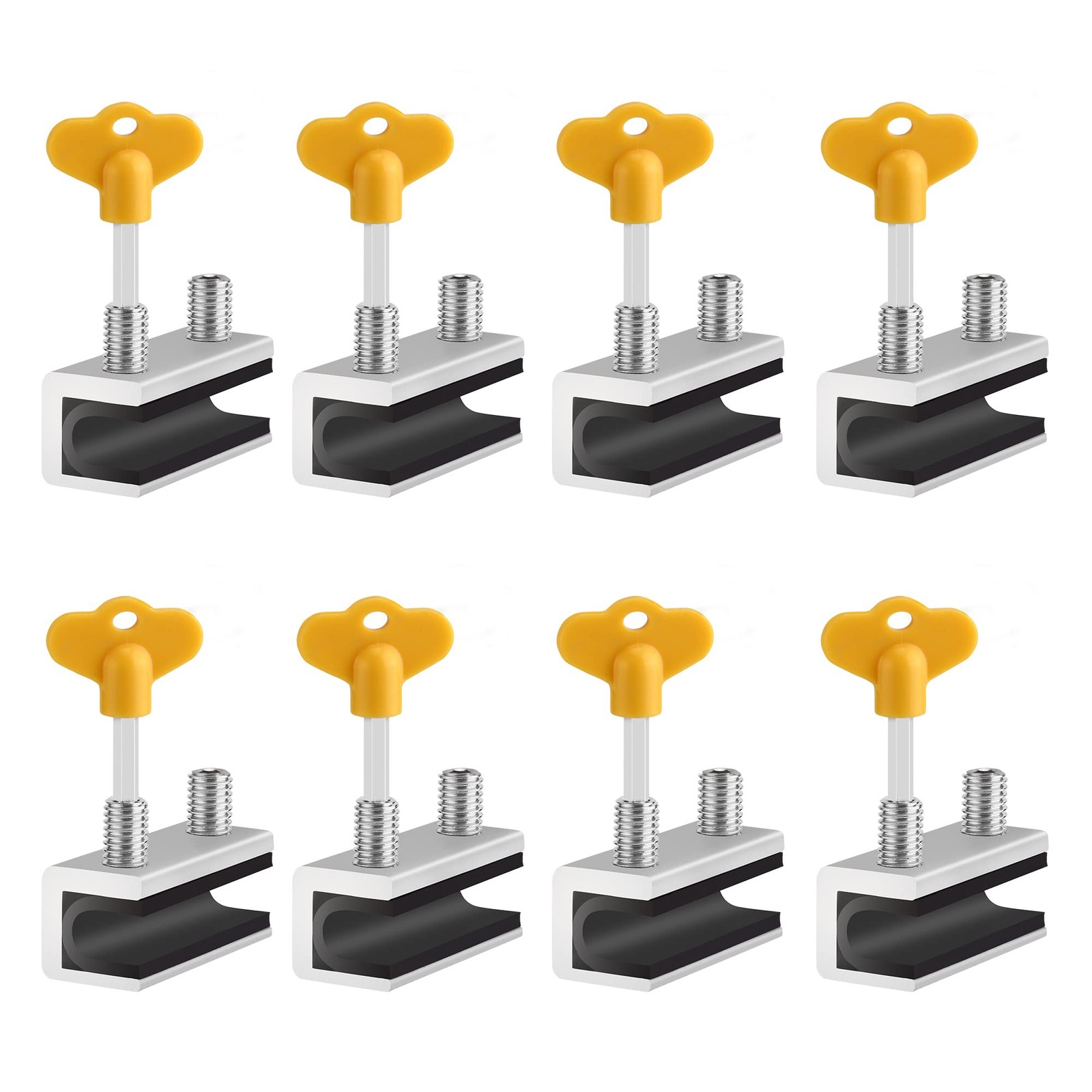 Window Locks, 8 Sets Sliding Security Window Lock with Key for Vertical & Hor...