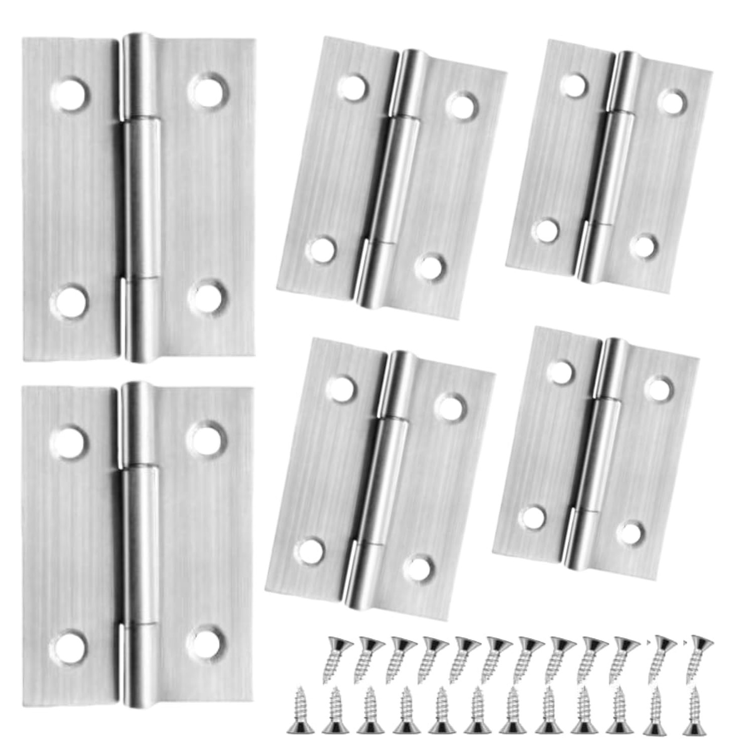 6 PCS Door Hinges 2 inch Stainless Steel Small Hinges Cabinet Hinges for Mini...