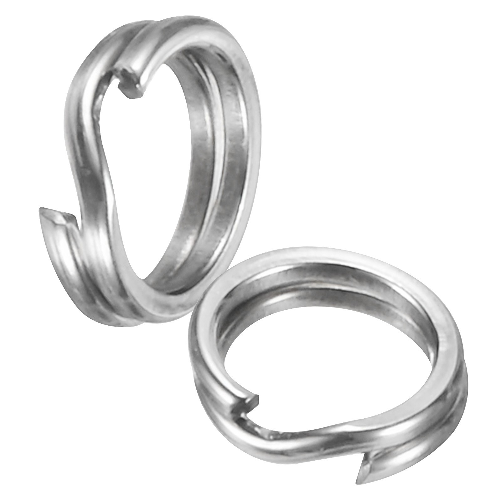 60pcs Split Rings Fishing Stainless Steel 2# 14kg Lure Ring for Sea Freshwater