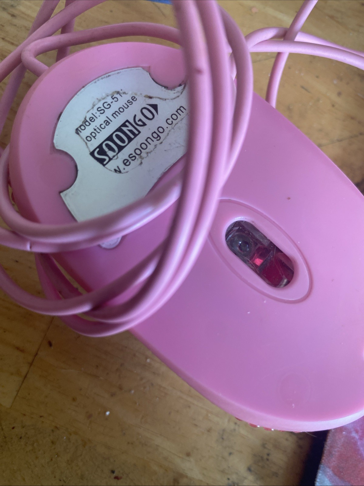 Soongo rhinestone mouse