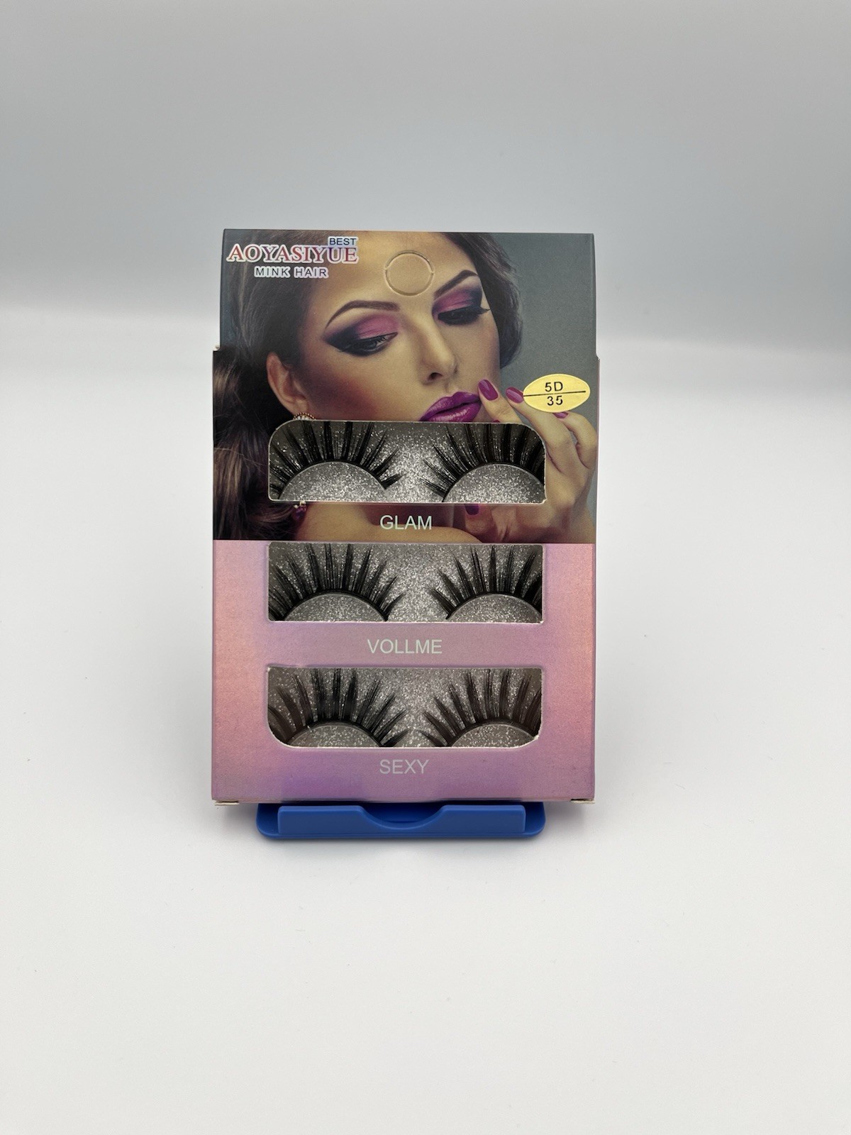 Aoyasiyue Mink Hair 3D Professional Eyelashes 3 Pair Pack