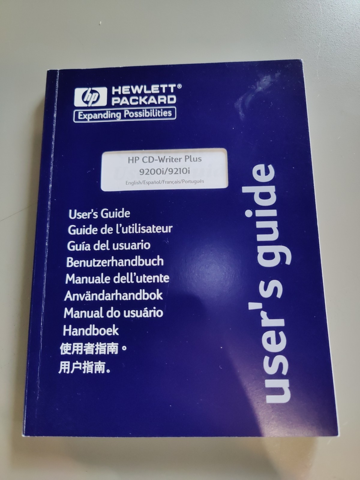 Hewlett-Packard HP CD-Writer Plus 9200i/9210i User's Guide And quick Start