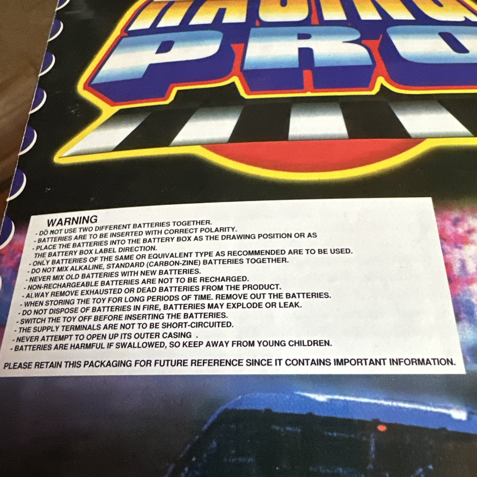 Racing Pro Pinball Machine – Vintage, New in Box