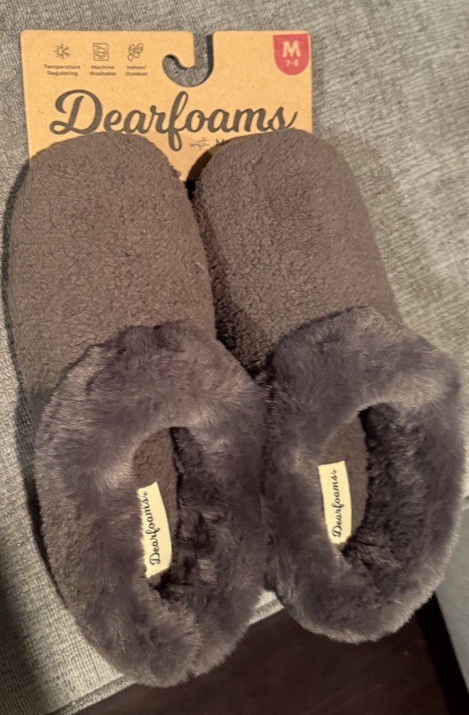 dearfoam slippers mens 7-8