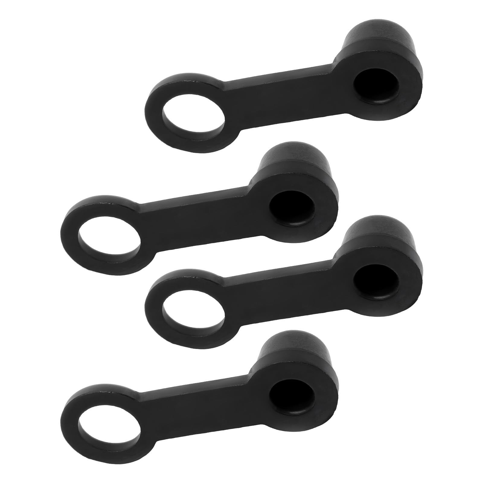 Rdxcv 4 PCS Rubber Brake Bleed Nipple Cap, 8 mm Bleeder Black