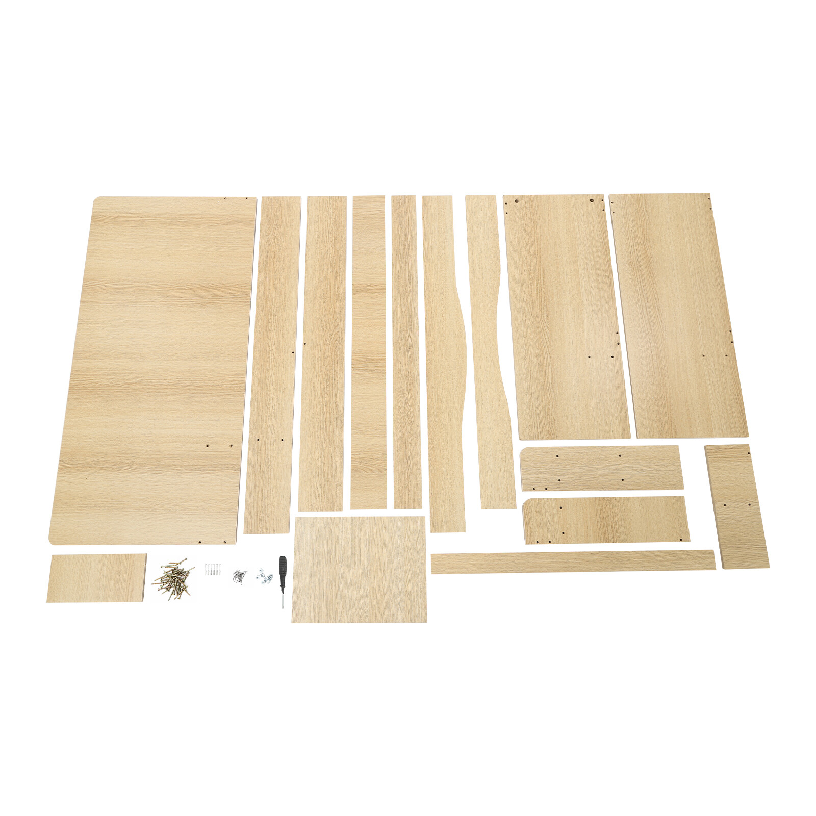 Modern Laptop Computer Desk Office Table PC Laptop Study Writing Desk Wood Color