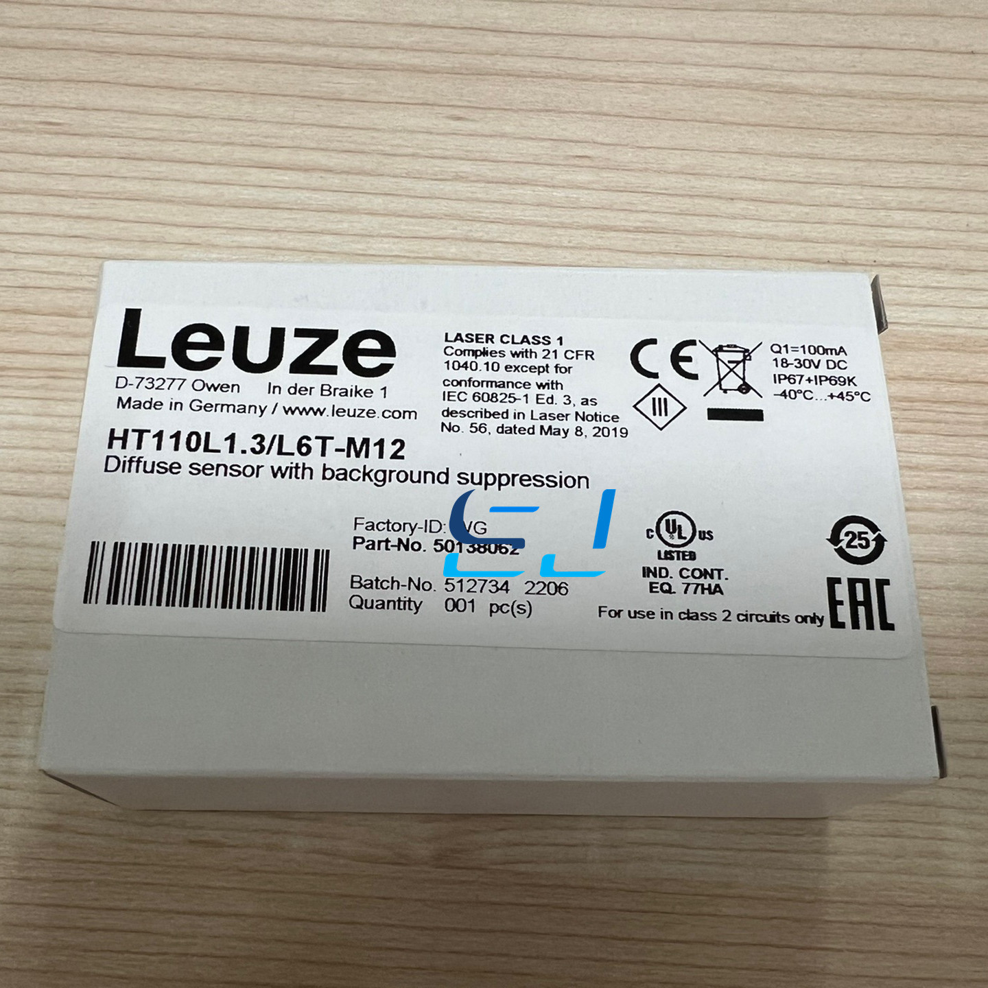 Brand new Leuze HT110L1.3/L6T-M12 Photoelectric Sensor HT110L1.3/L6T-M12