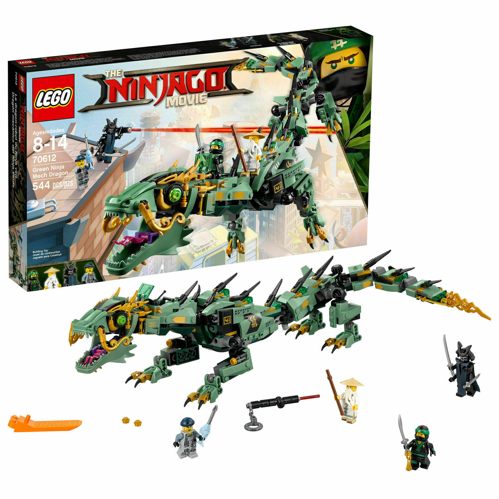 The LEGO Ninjago Movie 70612 Green Ninja Mech Dragon - Factory Sealed Brand NEW
