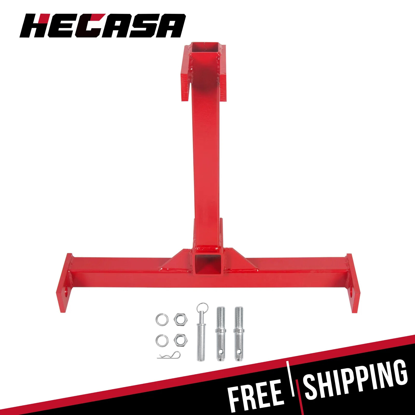 Category 1 Tractor Drawbar Adapter Trailer Hitch 3 Point 2" Receiver Attachment