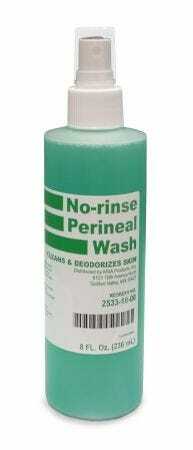 McKesson Rinse-Free Perineal Wash Liquid 8 oz. Pump Bottle Herbal Scent
