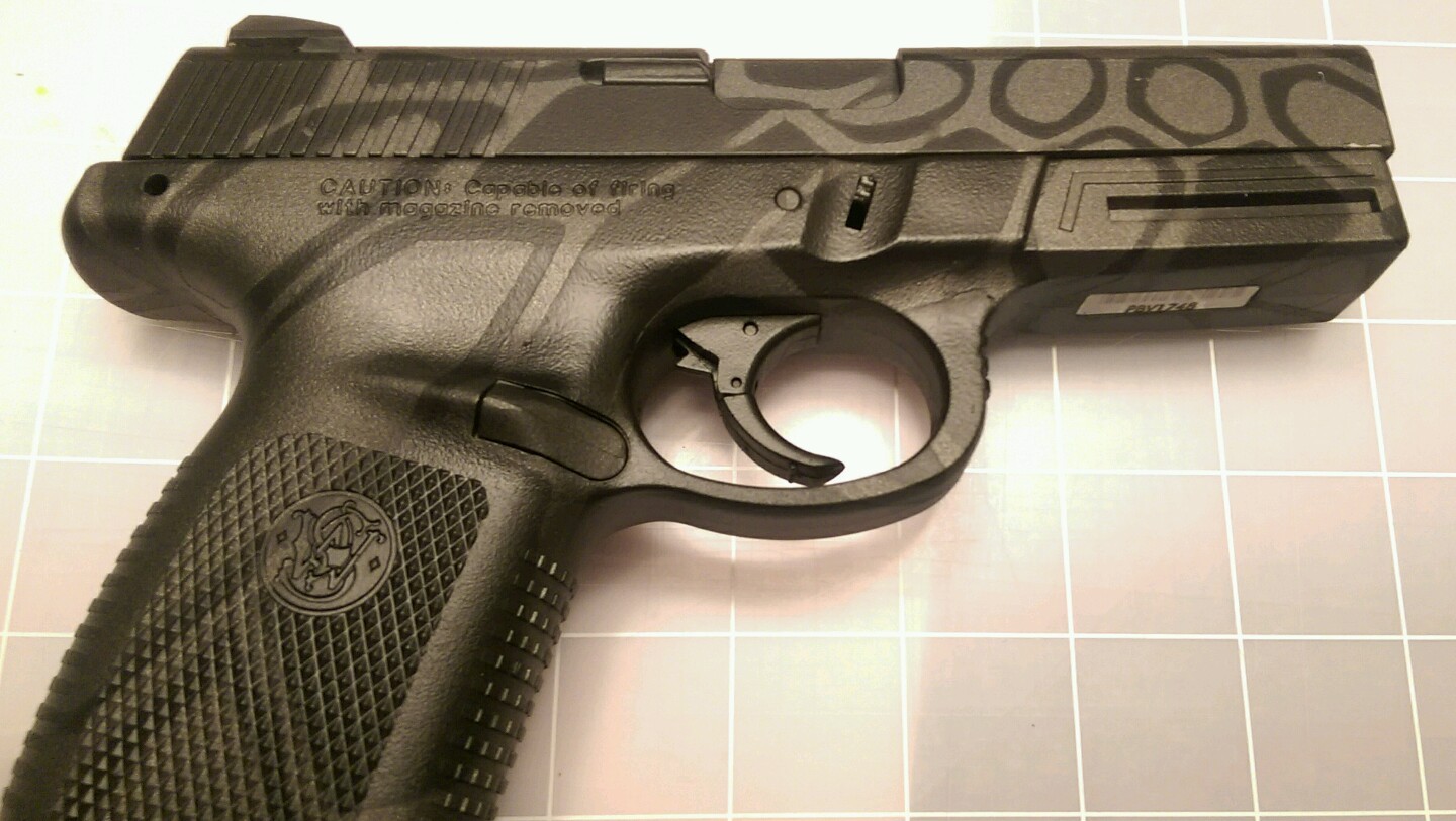 VINYL HIGH HEAT BAKE GUN STENCIL - for CERAKOTE -For Kryptek© style pattern