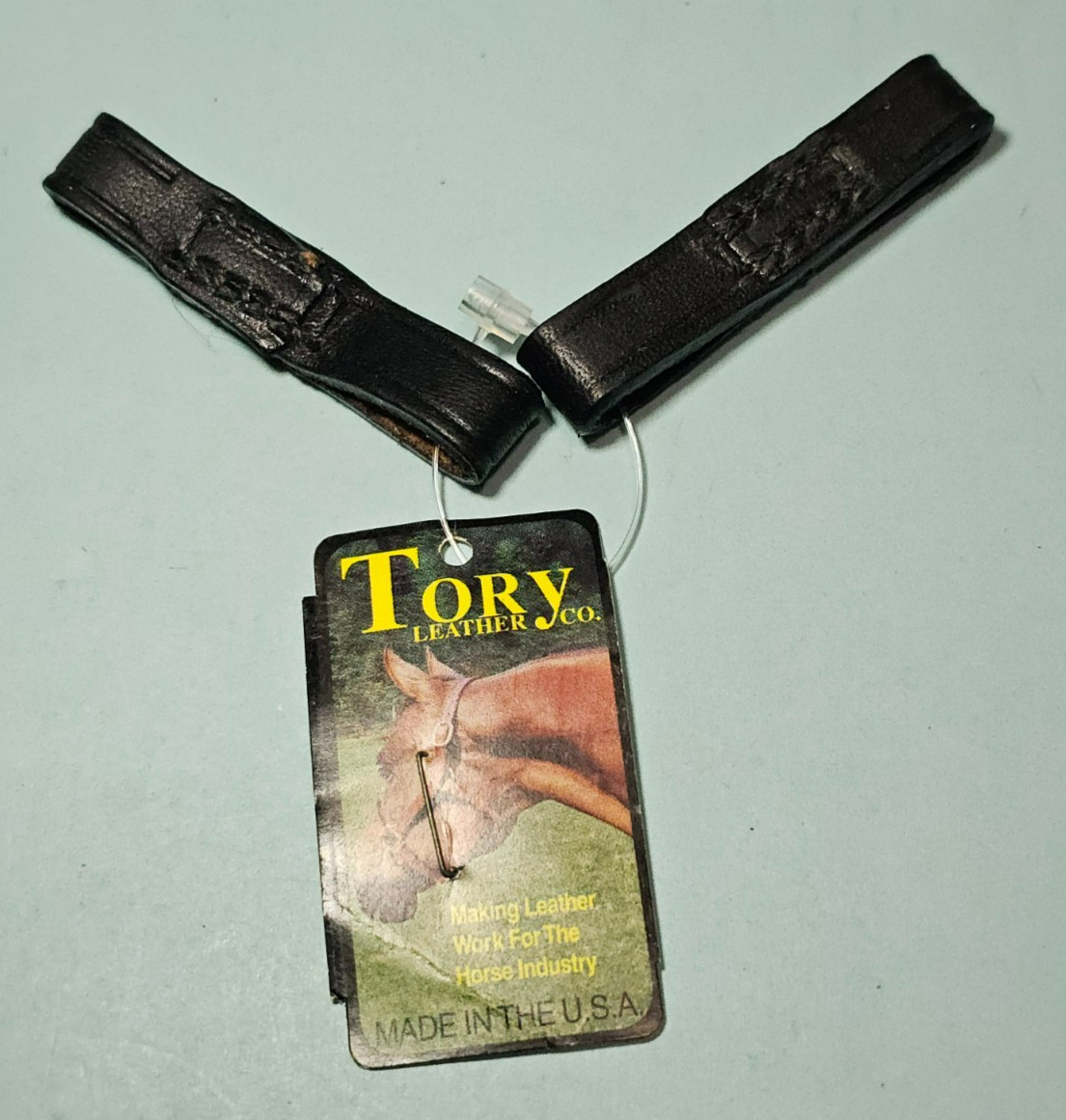 Tory Leather Co. 1176 Black Bit Loops NWT