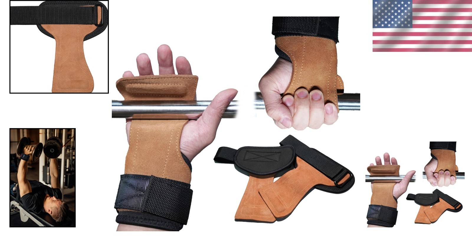 Double-Layer Leather Lifting Straps - Men & Women
