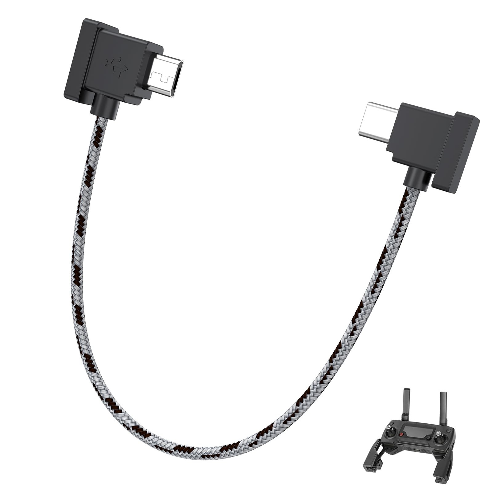 DJI Mavic Mini/Pro/Air/Spark Remote Cable: USB C to iPhone 17/16/15, iPad