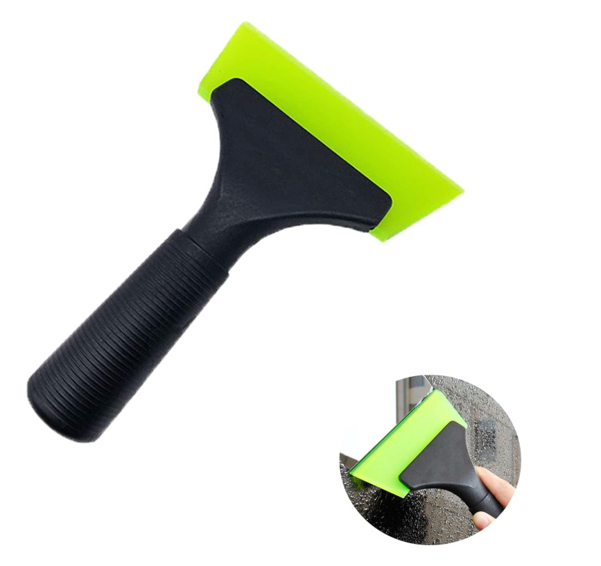 Small Squeegee with 5 Inch Green Rubber Window Tint Squeegee, Mini Wiper Window
