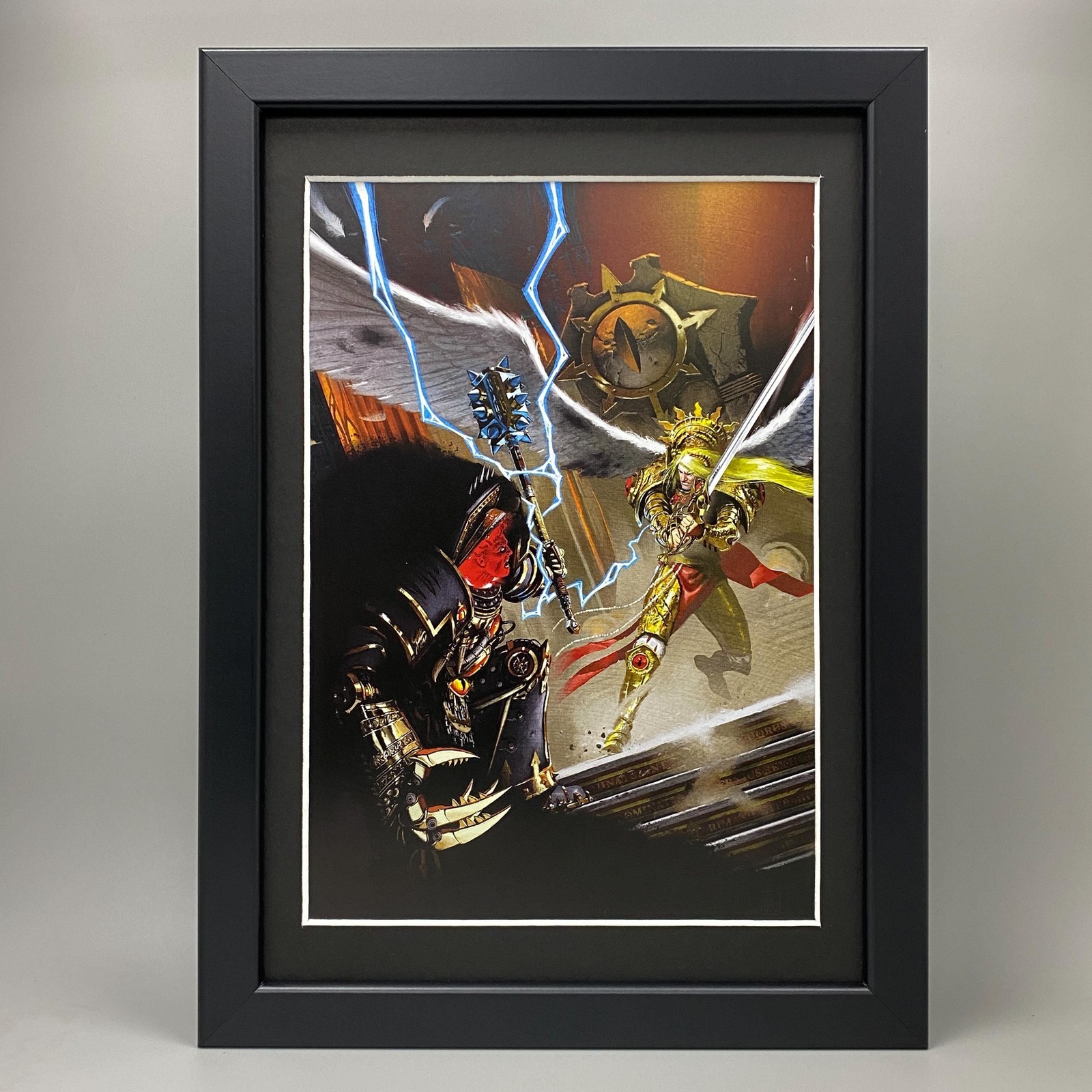 HORUS SANGUNIUS FRAMED ART SIEGE OF TERRA THE END AND THE DEATH WARHAMMER 40K