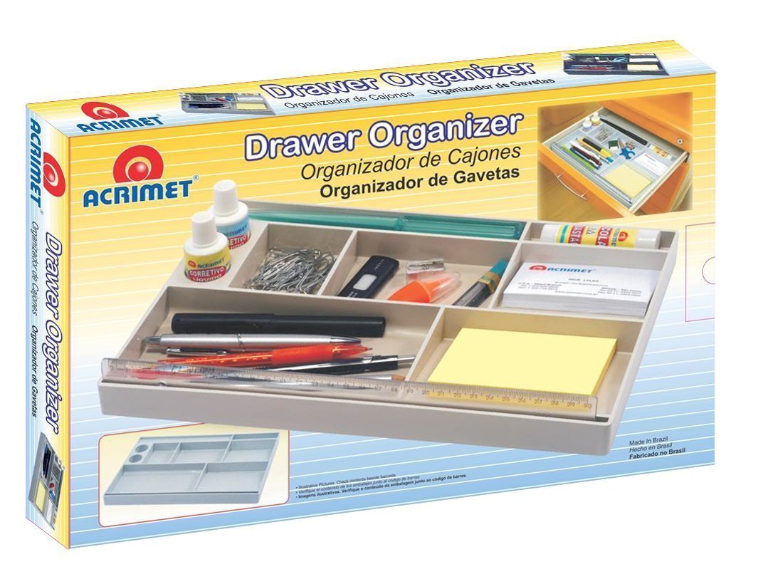 Acrimet Drawer Organizer (Solid Red Color)