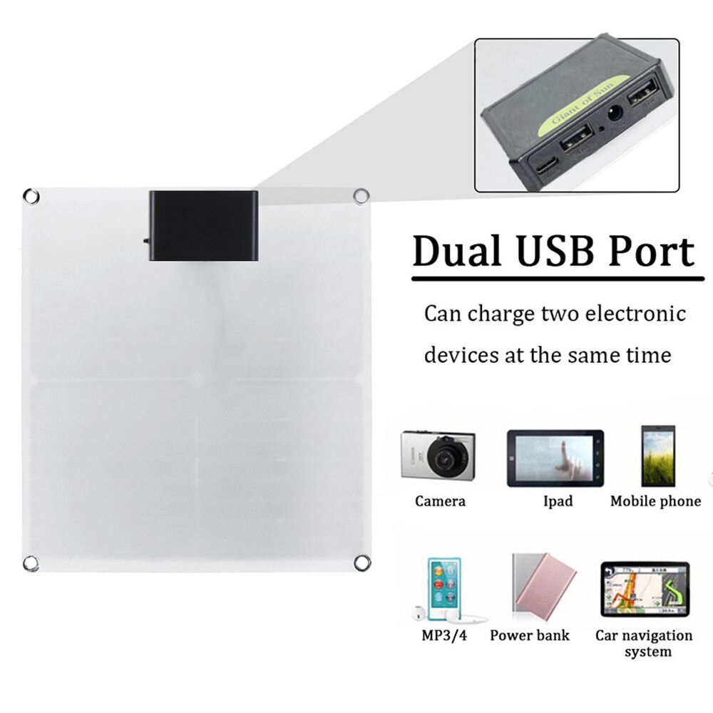 200W Solar Panel Kit 100A 12V/24V Battery Charger with Controller Caravan Boat