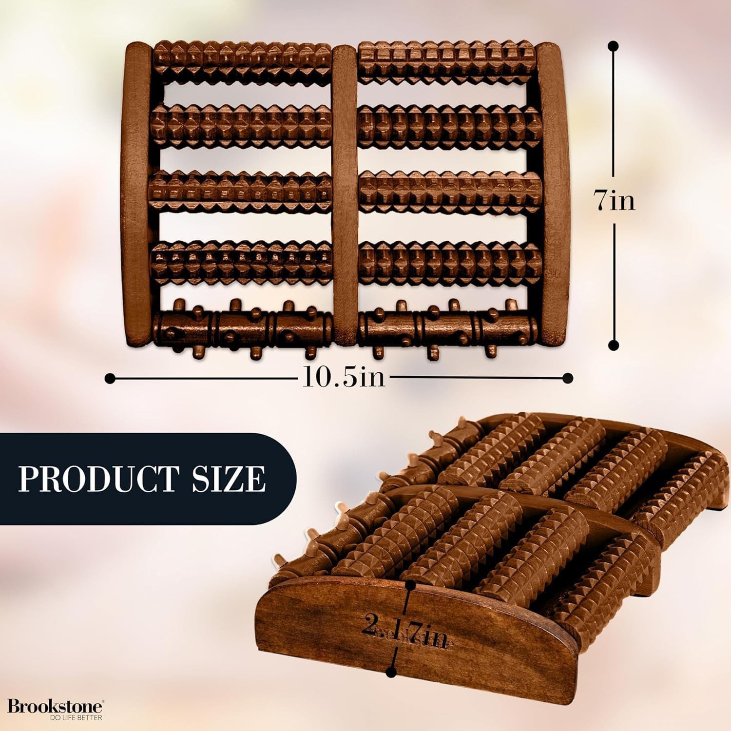 Foot Roller Massager Plantar Fasciitis Relief Wooden Massage Roller Foot Health