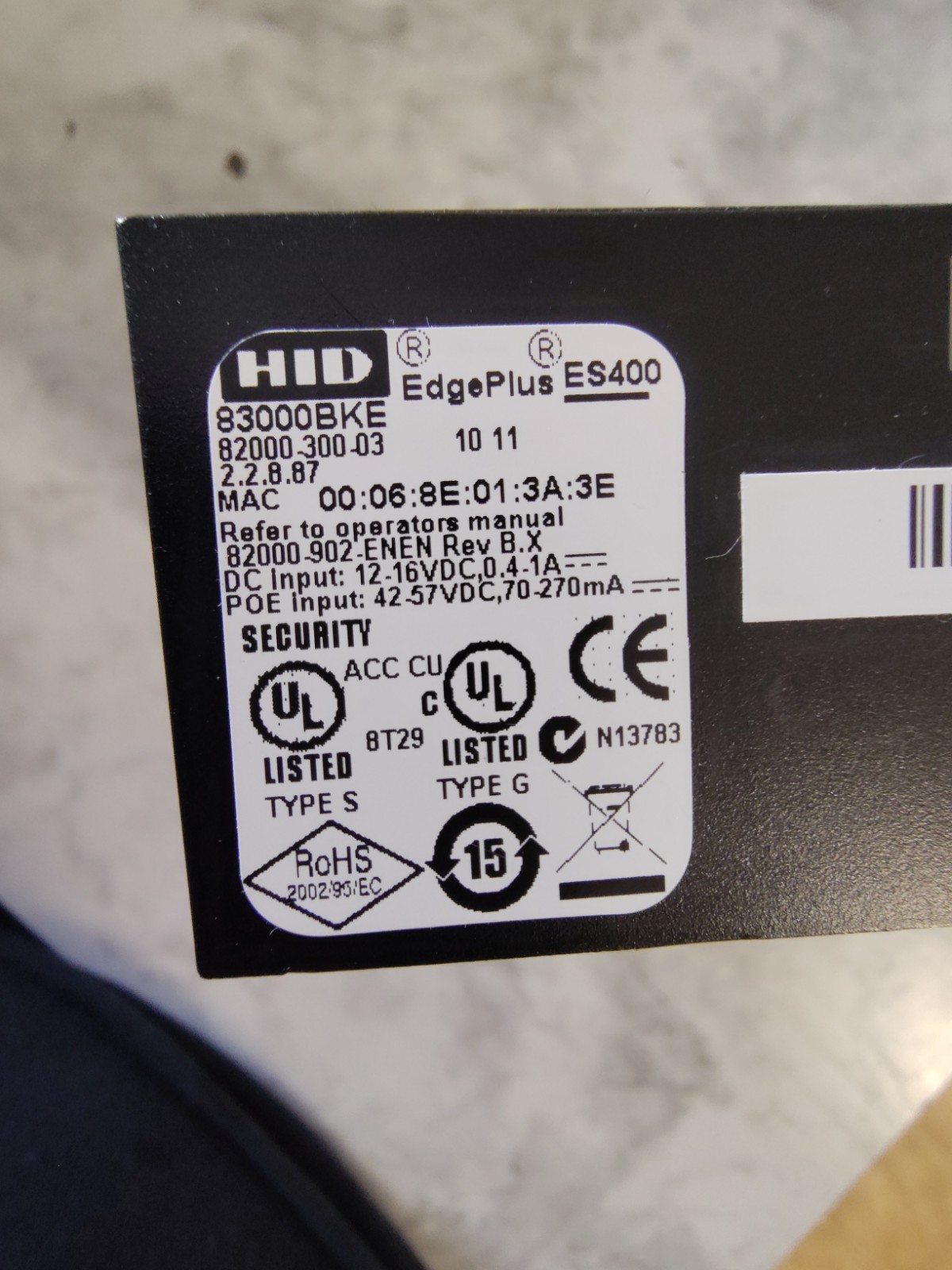 HID EdgePlus Solo ES400 83000BKE IP-based Controller