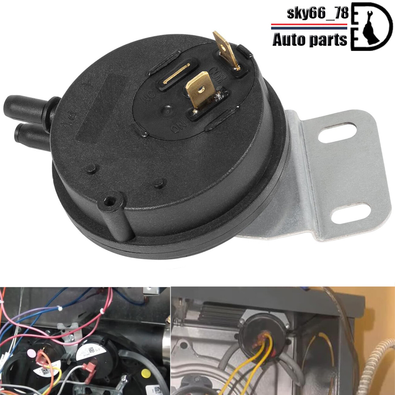 632444 Air Pressure Switch for Nordyne Intertherm Miller Furnaces 1.74" 632444R
