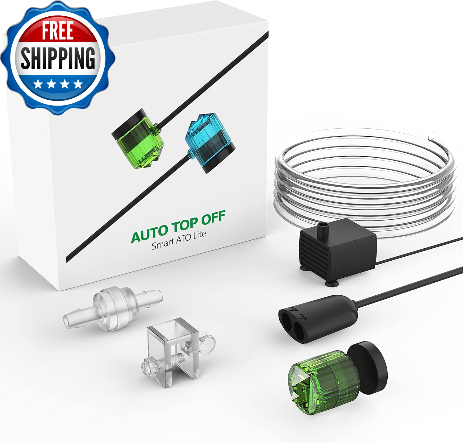 Auto Top off for Saltwater Aquarium Water ATO System for Both Reef and Fresh Tan