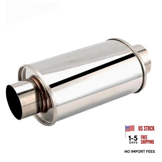 3-inch Ultra-Quiet Resonator - 304 Stainless Steel General Purpose Muffler 3in