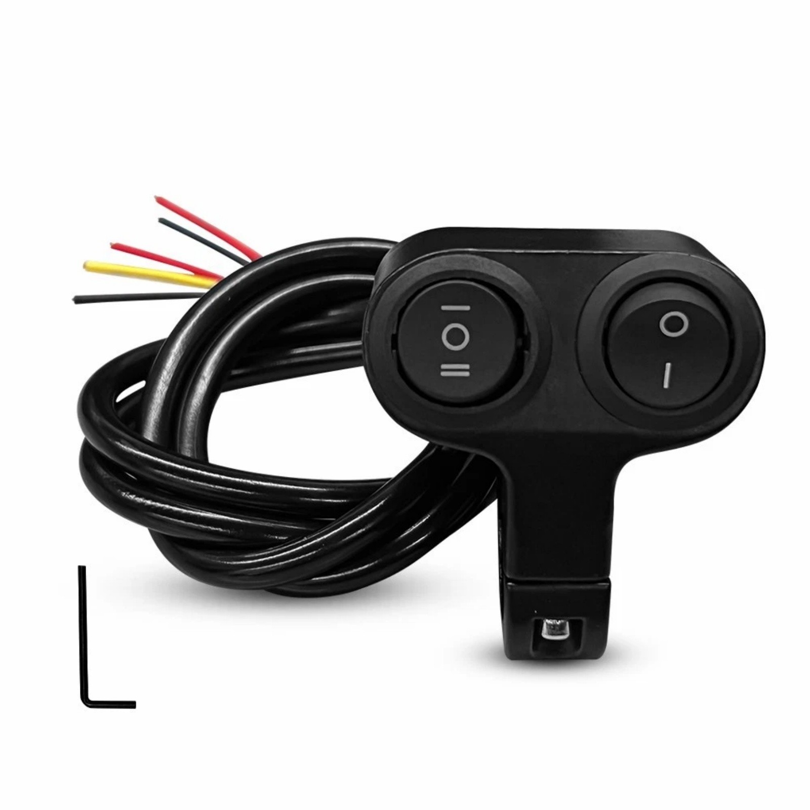 Motorcycle Handlebar 7/8" Dual Button On Off Switch For Headlight Fog Light New