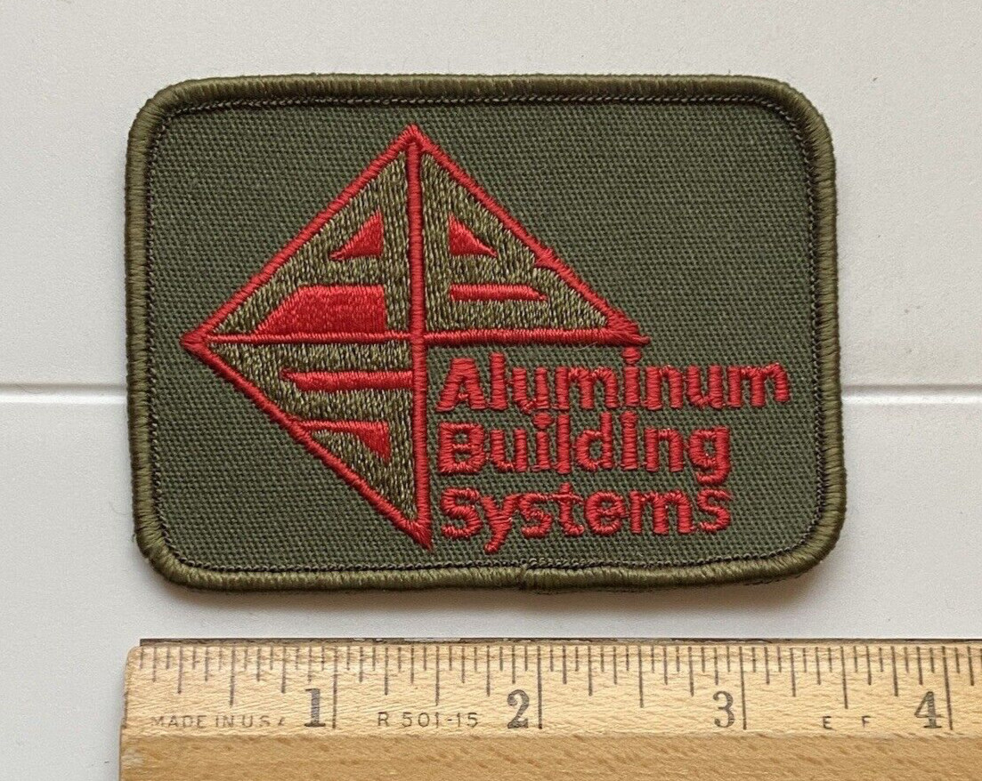 ABS Aluminum Building Systems Logo Embroidered Patch Badge